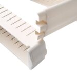 Élément de rangement pour cuisine et salle de bains - 4 étages avec roues - Blanc – Image 3