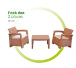 Promotion-Tunisie-salon de jardin Syphax2 places - meuble d'extérieur