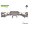 Salon de jardin SYPHAX 5 places Gris