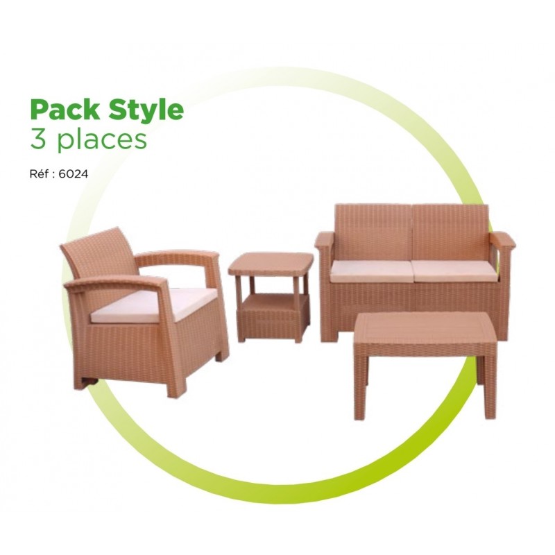 Salon de jardin 3 places SYPHAX Promotion Salon de jardin 3 places SYPHAX