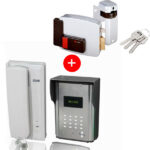 Interphone Mono appareil LUCKARM + Serrure électrique Droite MDSL