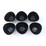 Lot de 6 Bols en verre noire LAV