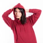 Sweat à Capuche pour femme Rouge Bordeaux Collection Automne/Hiver 2021.
