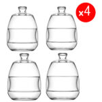 Lot de 4 mini cloche avec couvercle