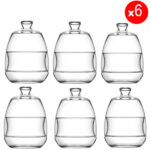 Lot de 6 mini cloche avec couvercle