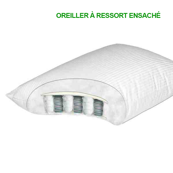 Oreillers à ressort ensachés
