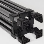 Tente Parasol 3 m x 3 m - Rouge habillage inétgral – Image 3