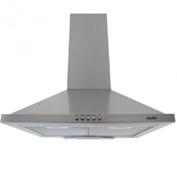 Hotte pyramidale INOX 60 Cm SIMFER 8663SM