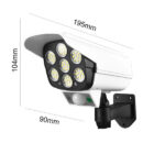 Projecteur LED - Caméra factice à lampe solaire