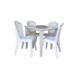 Ensemble table et 4 chaises plastique