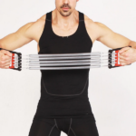 Extenseur de poitrine multifonctionnel 5 ressort - poignée de musculation – Image 5