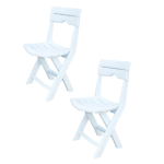 SOTUFAB  pack de 2 Chaises de Jardin RUSPINA Pliantes