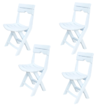 SOTUFAB  pack de 4 Chaises de Jardin RUSPINA Pliantes