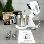 SOKANY Robot Pâtissier Multifonctions 250W 7 Vitesses blanc – Image 5