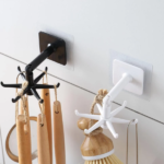 lot de 2 Crochets de rangement mural