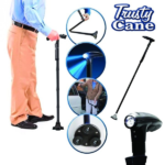 Canne de marche pliable trusty cane avec lumière LED