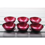 lot de 6 bols à dessert SIGMA GLASS - rose