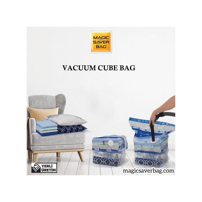 Sac De Rangement sous vide XXL Sac De Rangement sous vide cubique XXL 70x100x35cm – Image 1