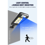 Lampe solaire étanche avec détecteur de mouvement et télécommande – Image 5