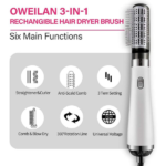 Brosse sèche-cheveux multifonctionnel 3 en 1 – Image 3