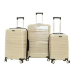 Ensemble 3 valises, en Polypropylène incassables TITOU beige