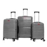 Ensemble 3 valises, en Polypropylène incassables TITOU gris