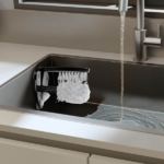 Brosse de Nettoyage Double pour Verre avec Ventouse – Image 3