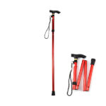 Canne de marche réglable en hauteur et pliable (max92cm)