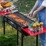 Barbecue à Charbon sur pieds grand modèle -acier inoxydable