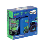 Renga Ensemble boite a goûter + bouteille d'eau en plastique alimentaire monster truck – Image 2