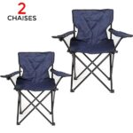 lot de 2 Chaise pliante pour plage et camping