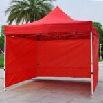 Tente Parasol 3 m x 3 m - Rouge habillage inétgral
