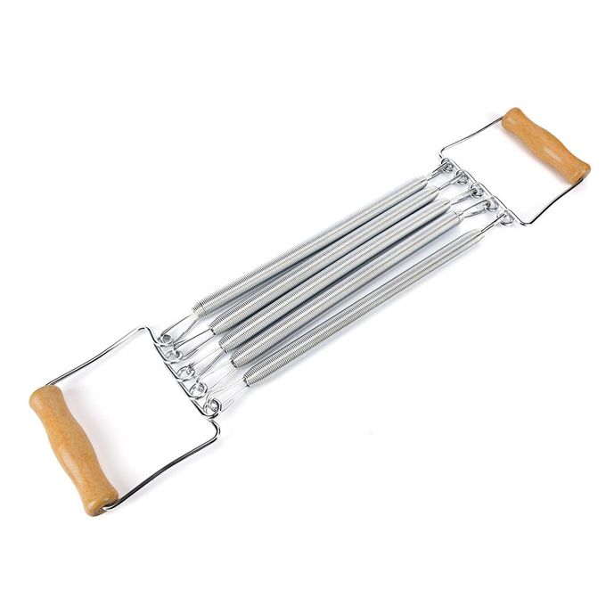 extenseur de poitrine à ressort poignée en bois Extenseur de poitrine 5 ressorts – Image 1