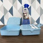 Pack goûter: bouteille titiz 750 ml + boite multi compartiment avec couverts Sofpince – Image 4