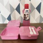 Pack goûter: bouteille titiz 750 ml + boite multi compartiment avec couverts Sofpince – Image 2