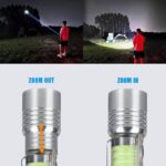 Mini lampe de poche porte-clés, lampe de poche laser ultraviolet et blanc – Image 2