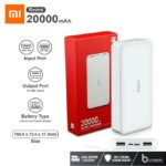Redmi Power Bank 20000 MAh Charge rapide18W Blanc/Noir – Image 2