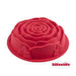 Moule silicone à gâteau forme rose – Image 2