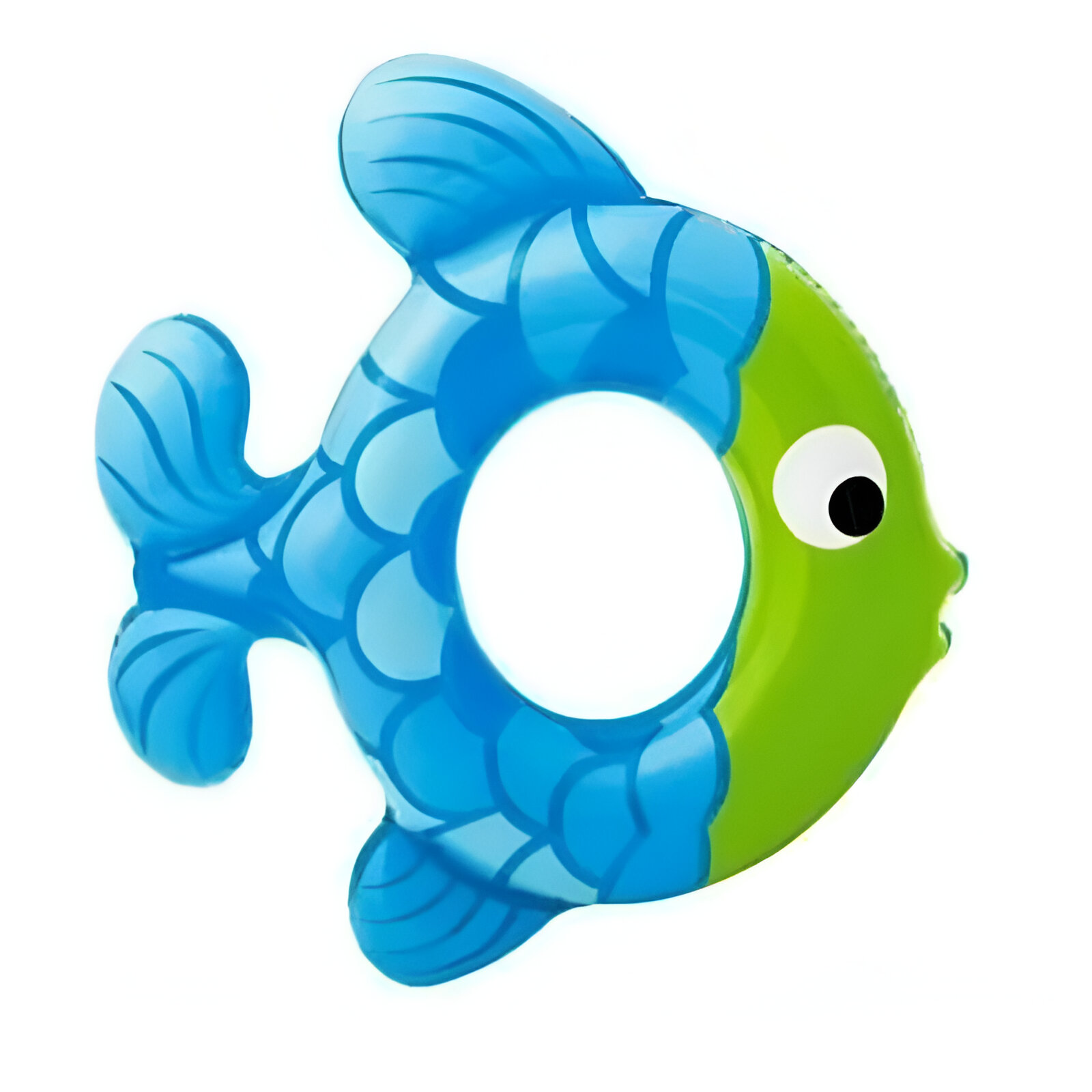 Bouée de natation gonflable enfants-pneus de natation-motif poisson-MAUVE-promodeal-tunisie51 Bouée de natation Intex poisson bleu – Image 1