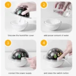 Diffuseur D'arome et Huile Essentielle avec Jeux De Lumière changeante Thème Mer – Image 3