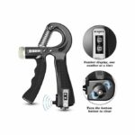 Hand grip réglable 5-60Kg avec compteur Noir – Image 3