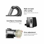 Hand grip réglable 5-60Kg avec compteur Noir – Image 2