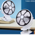 Mini ventilateur /lampe rechargeable à clips
