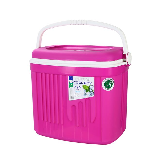 GLACIÈRE-30L SOTUFAB-PLAST-tunisie-plage-camping-promo-deal-rose GLACIÈRE 30 litres Cool BOX SOTUFAB PLAST Rose – Image 1