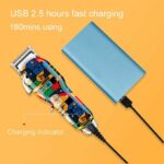 KEMEI KM-2092 Tondeuse cheveux professionnelle à graffiti pour homme sans fil +	Kit de coiffure cadeau – Image 4