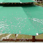 Parasol 2.7m pour jardin/plage double toile-XL + support – Image 2