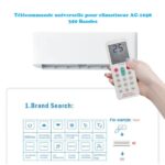 Télécommande universelle pour climatiseur, rétroéclairage LED AC-1058
