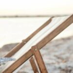 Chaise longue 3 niveaux en toile à rayures – Image 2