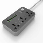 Rallonge à Multiprises avec interrupteurs -  3 Ports AC et 6 USB Chargeur rapide 3.4A - 2 M – Image 2