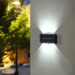 Pack 2 X Applique Murale Solaire à 8 LED (Lumière Blanche) – Image 3
